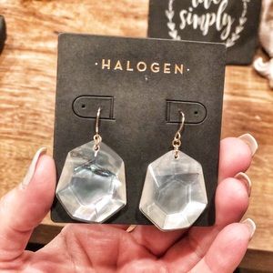 Halogen iridescent earrings